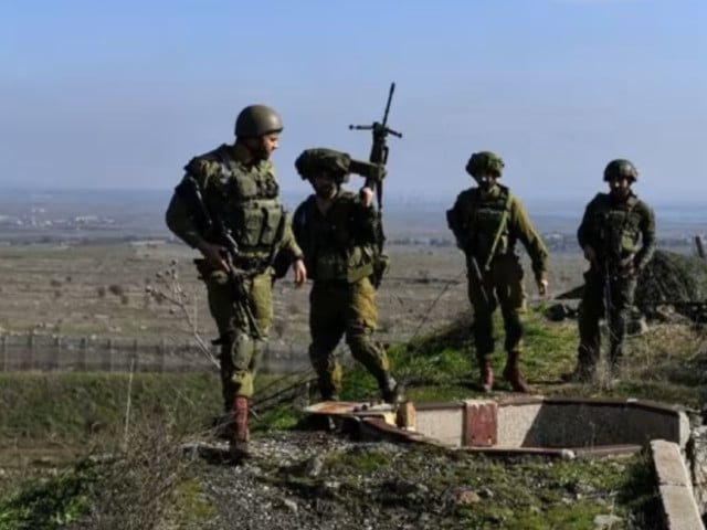israeli soldiers operate in the israeli occupied golan heights near the border with syria amid the ongoing conflict between israel and the palestinian islamist group hamas december 28 2023 photo reuters